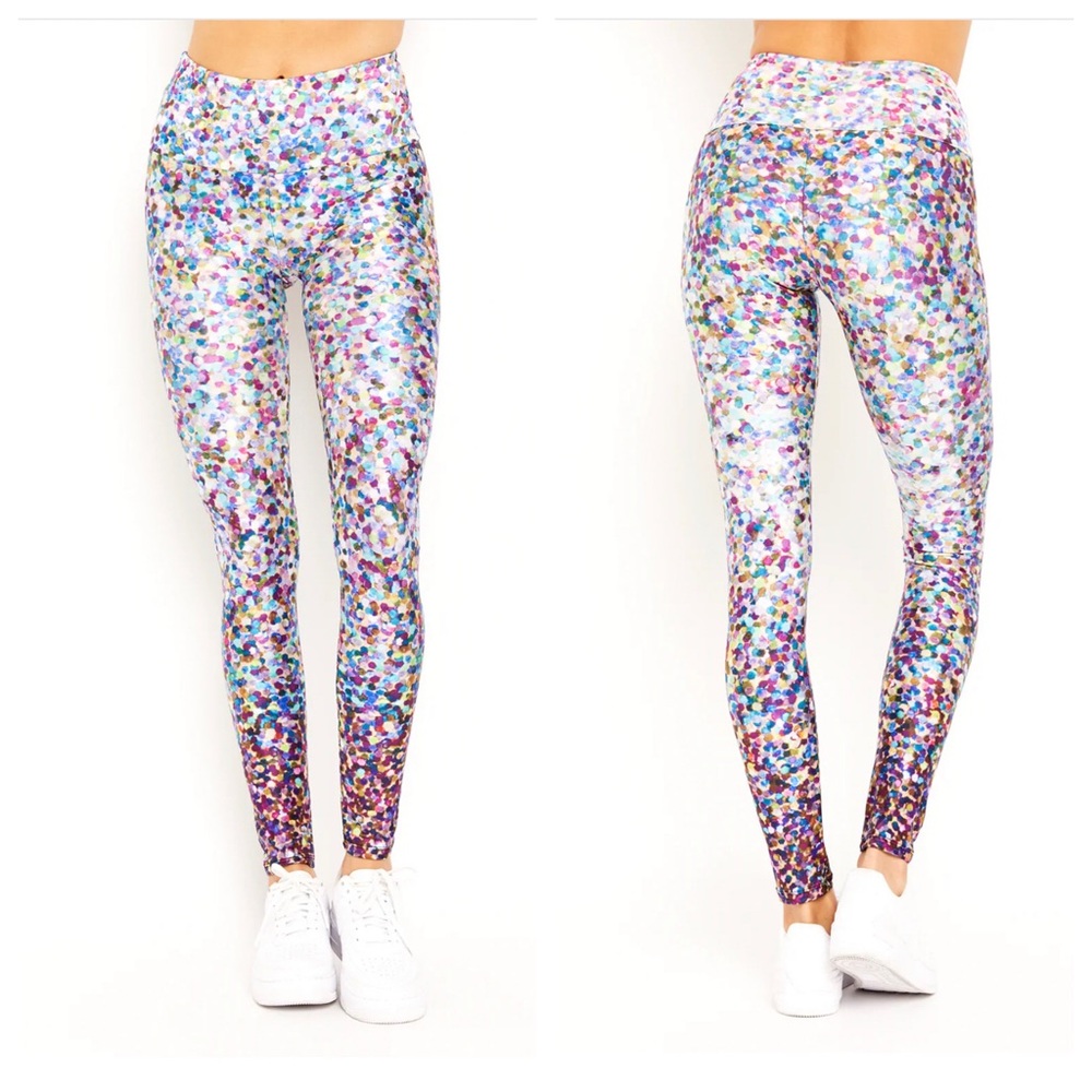 Goldsheep Party Pink Confetti Leggings - Picture 2 of 9